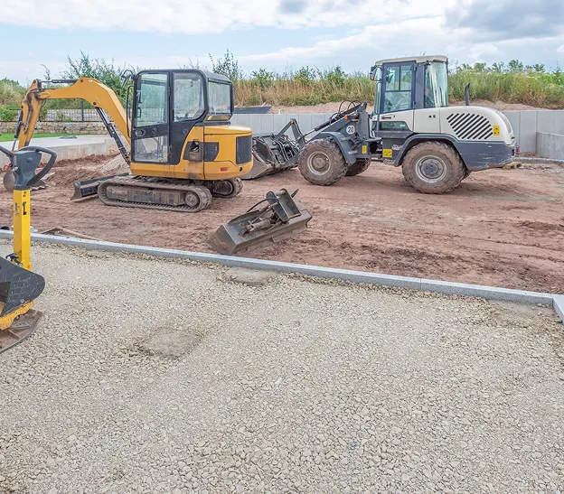 travaux de terrassement à Cuffy dans le Cher et dans la Nièvre